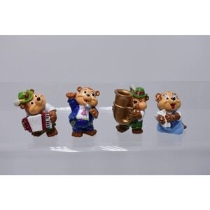 Vintage kinder surprise teddies bears, octoberfest ferrero rocher toys 1995